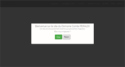 Desktop Screenshot of domaineperaldi.com